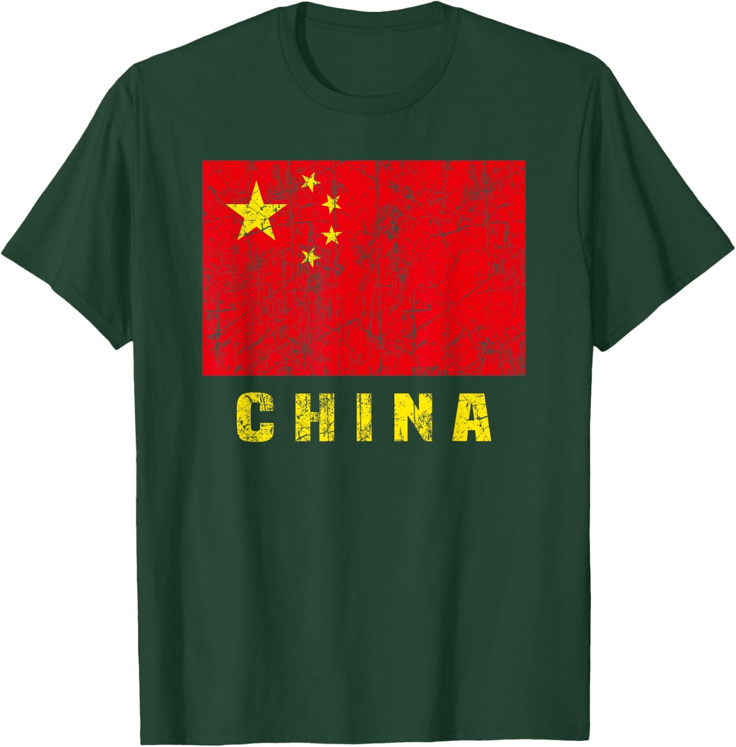 China Flag Chinese National Symbol Patriotic Men Women T-Shirt - T-Shirt | Forest