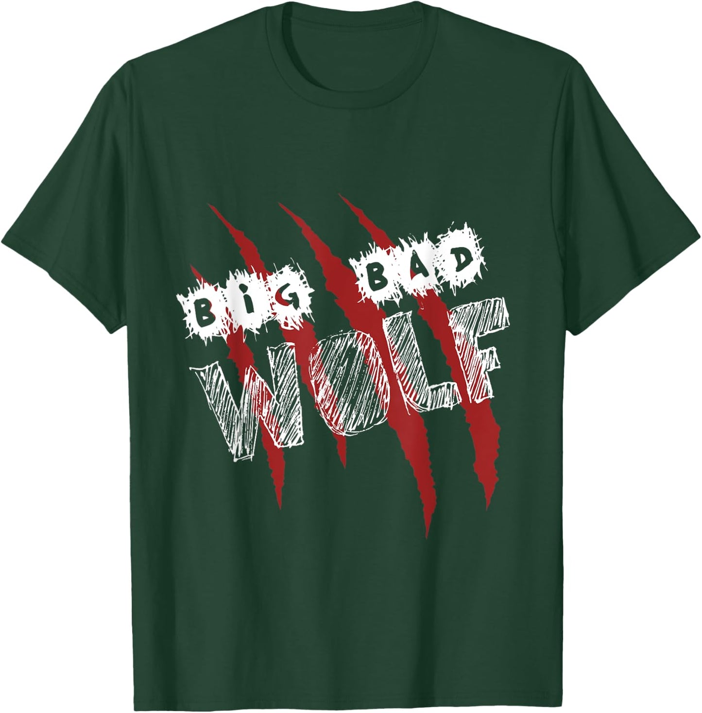 The Big Bad Wolf Shirt Halloween scary T-Shirt - T-Shirt | Forest