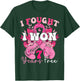 I Fought And I Won 7 Years Free Breast Cancer Awareness 2024 T-Shirt - T-Shirt | Forest