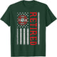Thin Red Line Firefighter American Flag Retired T-Shirt - T-Shirt | Forest