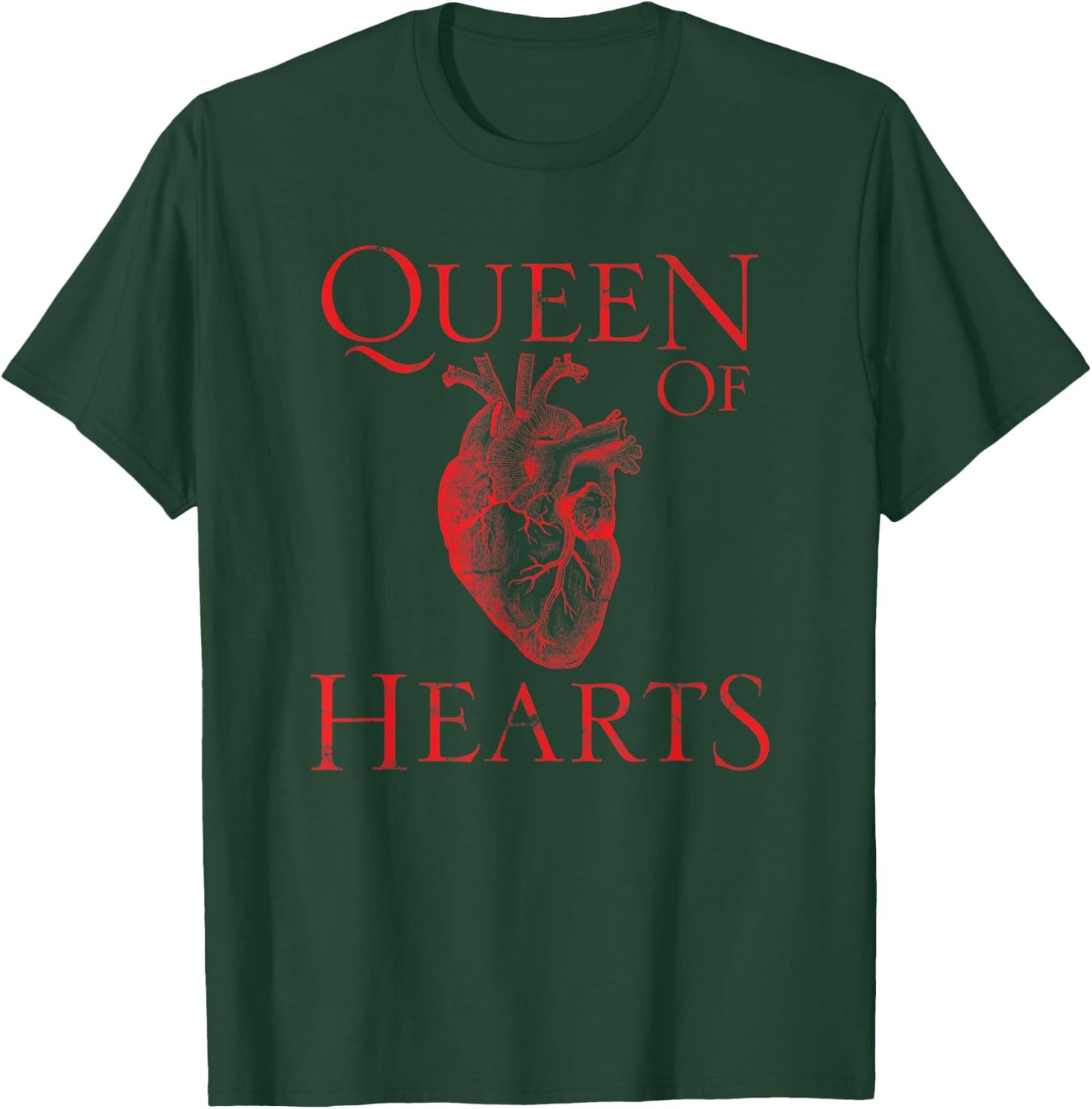 Funny Queen Of Hearts Design. Nurse, Surgeon or Cardiologist T-Shirt - T-Shirt | Forest