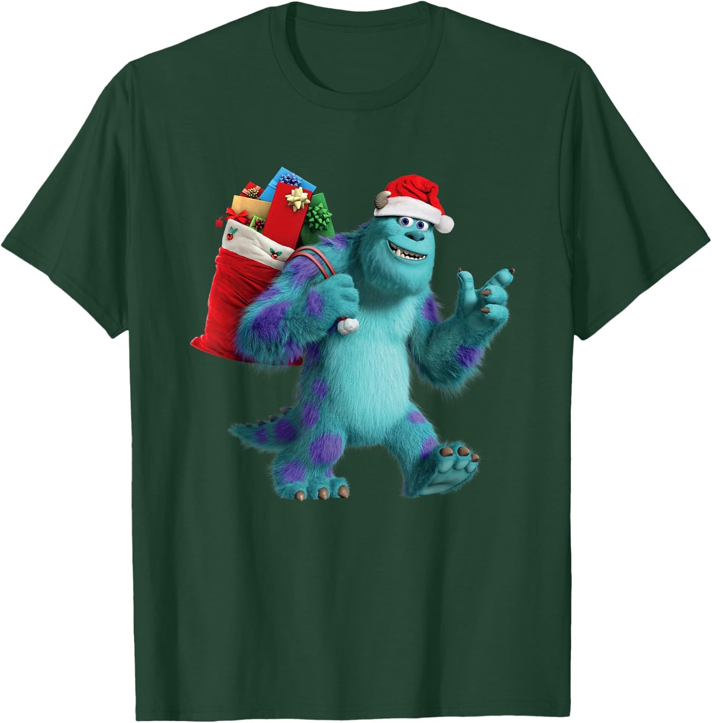 Disney PIXAR Monsters University Santa Sulley Holiday T-Shirt - T-Shirt | Forest