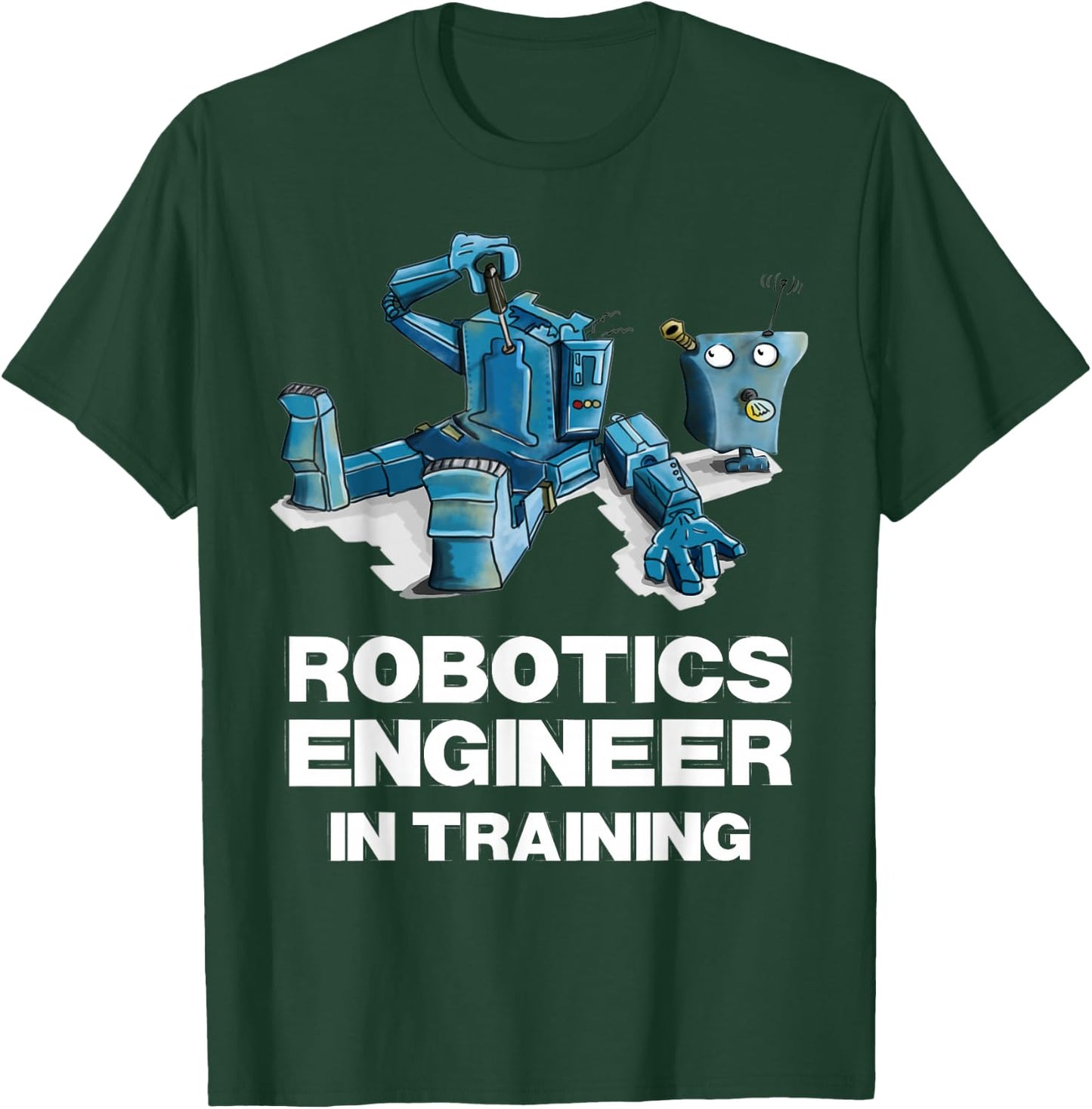 Funny Robot Shirt for Kids Robotics Engineer in Training T-Shirt - T-Shirt | Forest