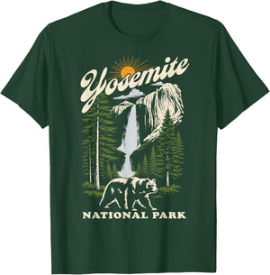 Yosemite National Park Waterfall T-Shirt - T-Shirt | Forest