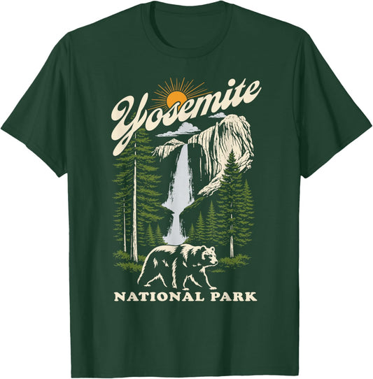 Yosemite National Park Waterfall T-Shirt - T-Shirt | Forest