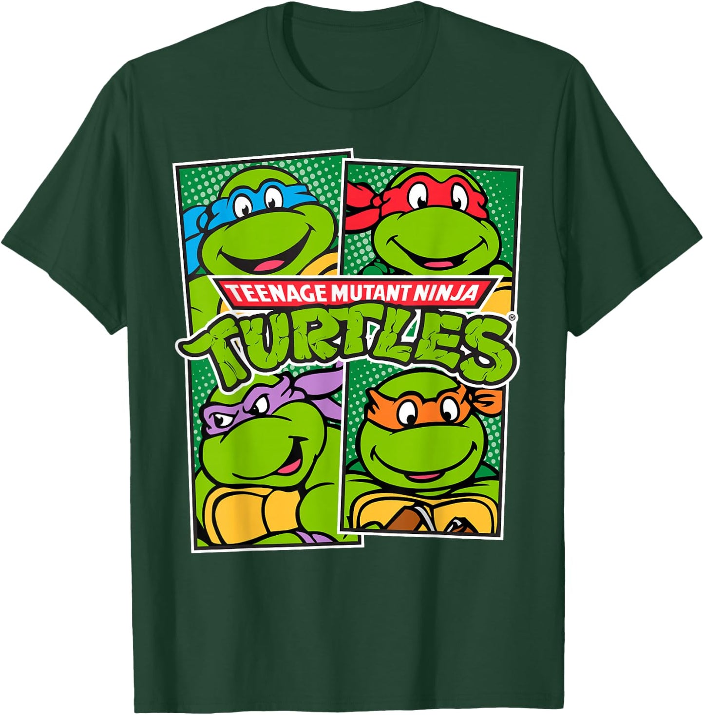 Teenage Mutant Ninja Turtles Paneled Characters T-Shirt - T-Shirt | Forest
