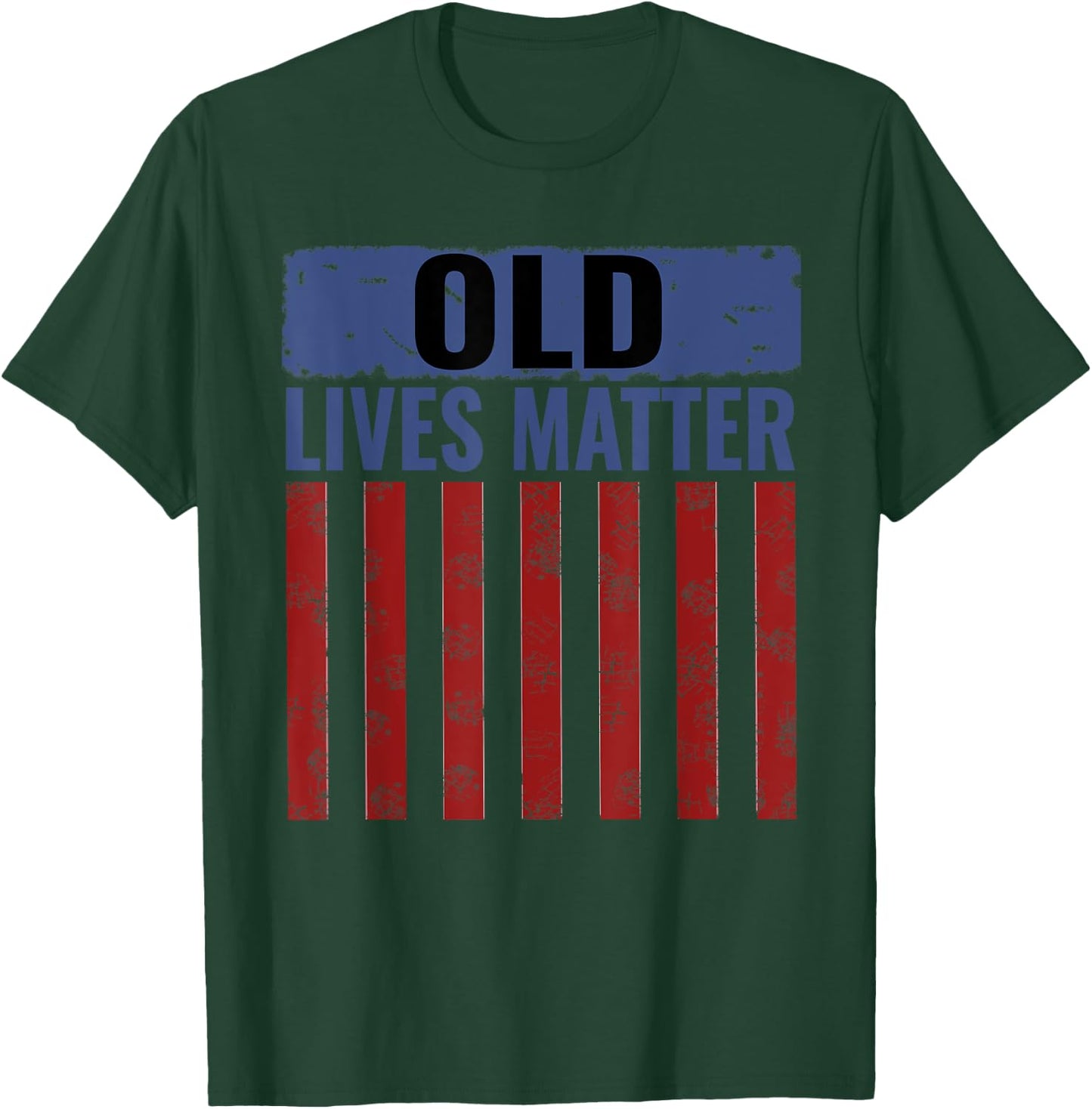 Old Lives Matter shirt with usa flag Gift Men T-Shirt - T-Shirt | Forest