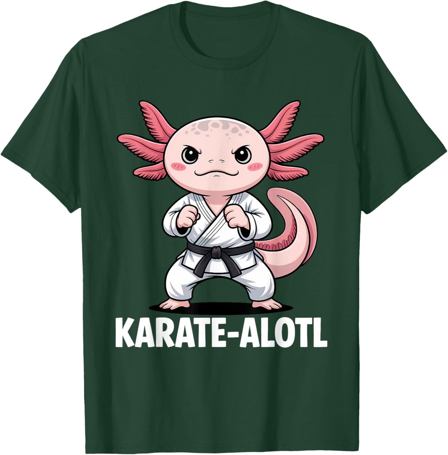 Karate-alotl Axolotl Karate Lover Martial Arts T-Shirt - T-Shirt | Forest