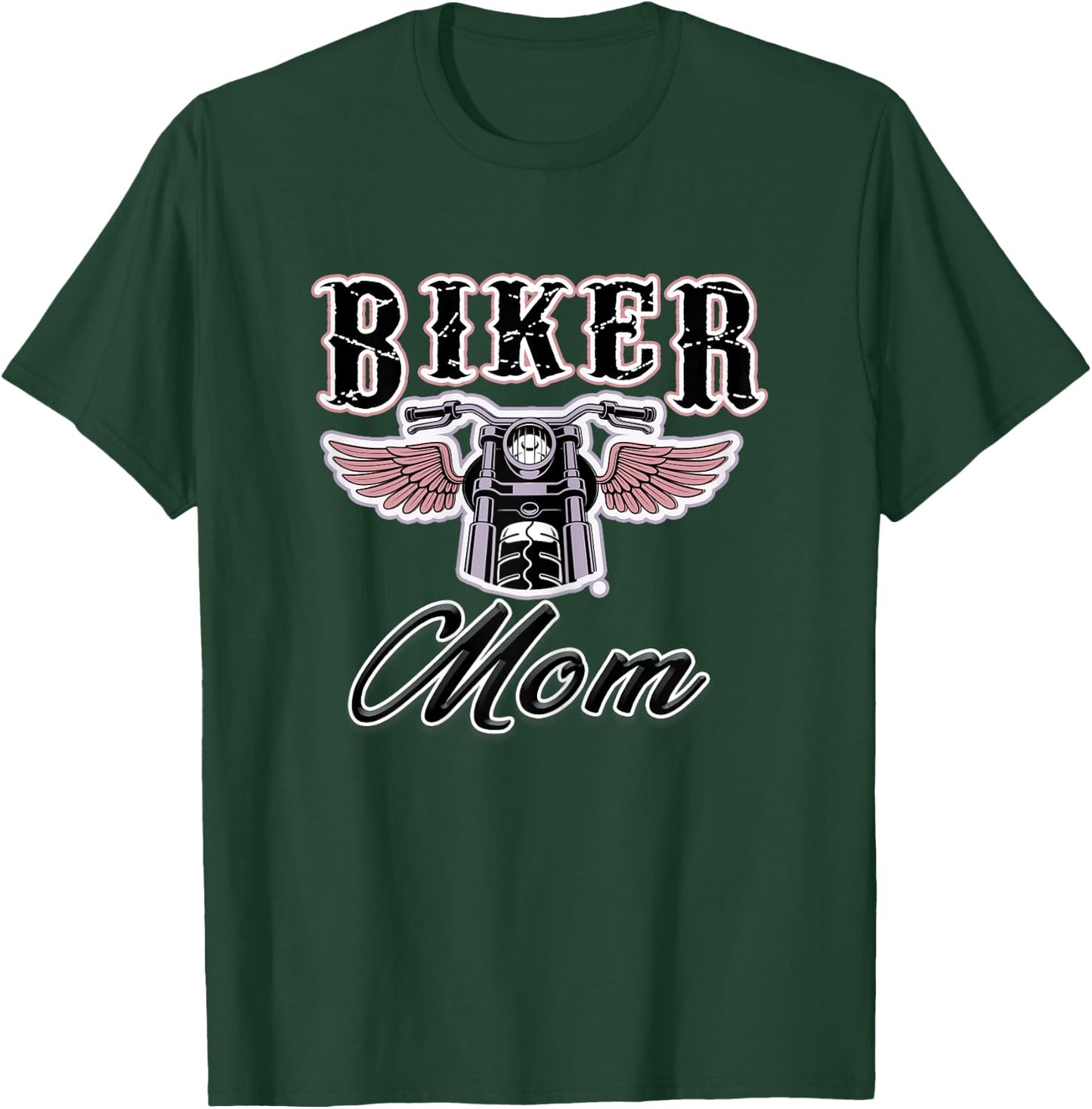 Motorcycle Mom Gift- Biker Mom T-Shirt - T-Shirt | Forest