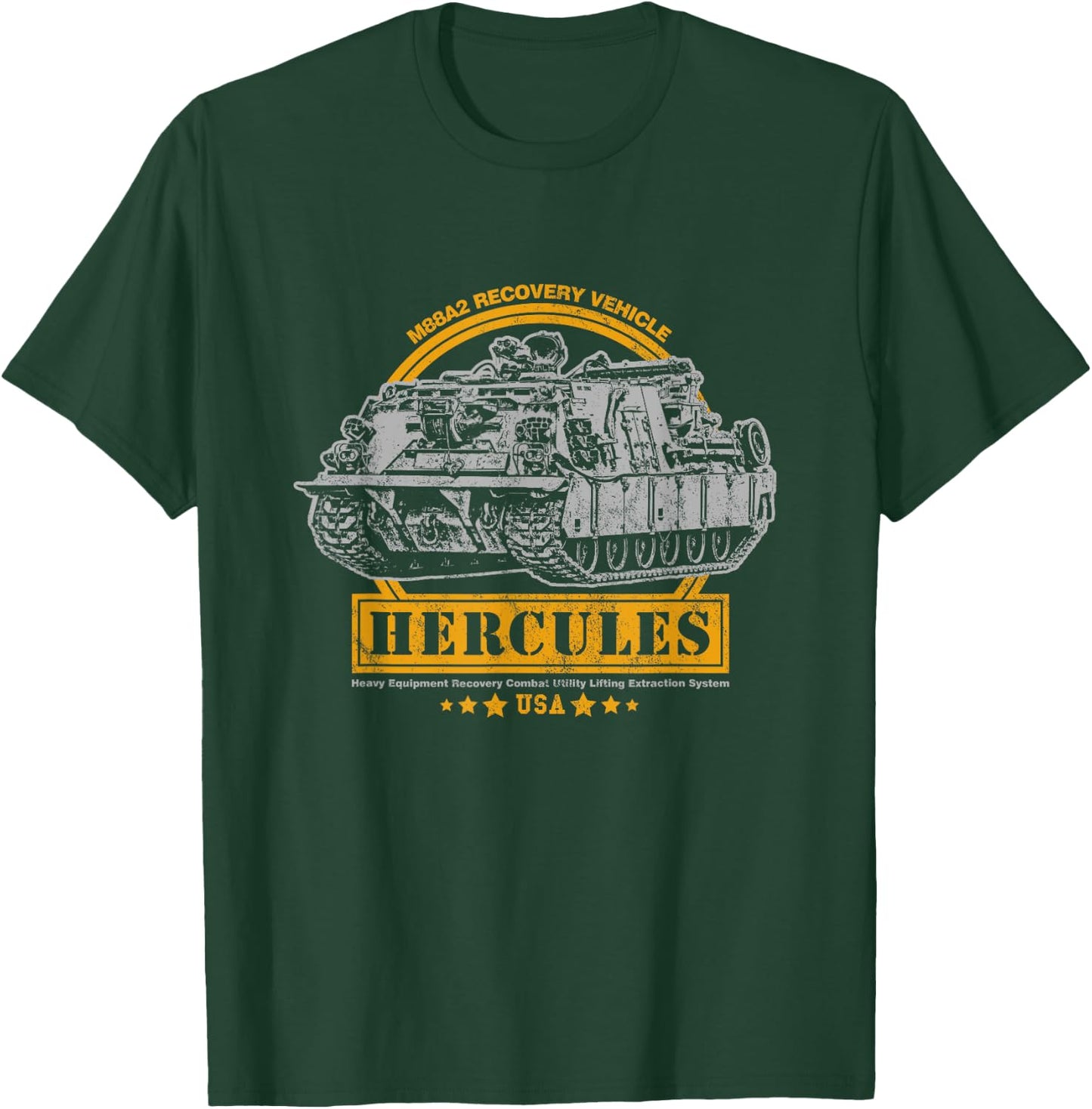 M88 Recovery Vehicle - M88A2 HERCULES ARV T-Shirt - T-Shirt | Forest