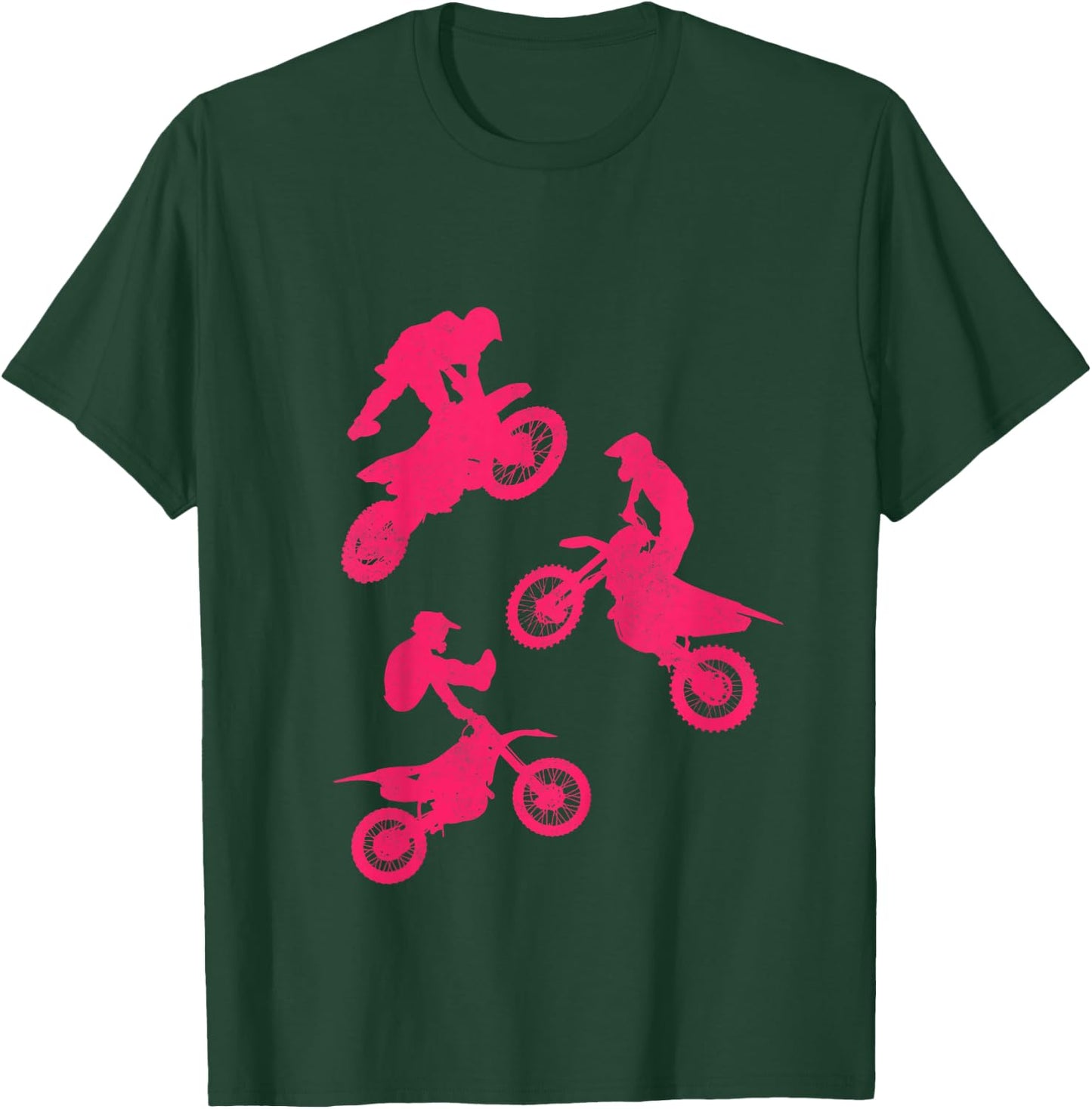 Kids Dirt Bike Shirt for Girls & Toddler Gift Motocross Pink T-Shirt - T-Shirt | Forest
