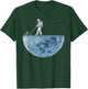 Astronaut Mowing the Moon Lawn T-Shirt - T-Shirt | Forest
