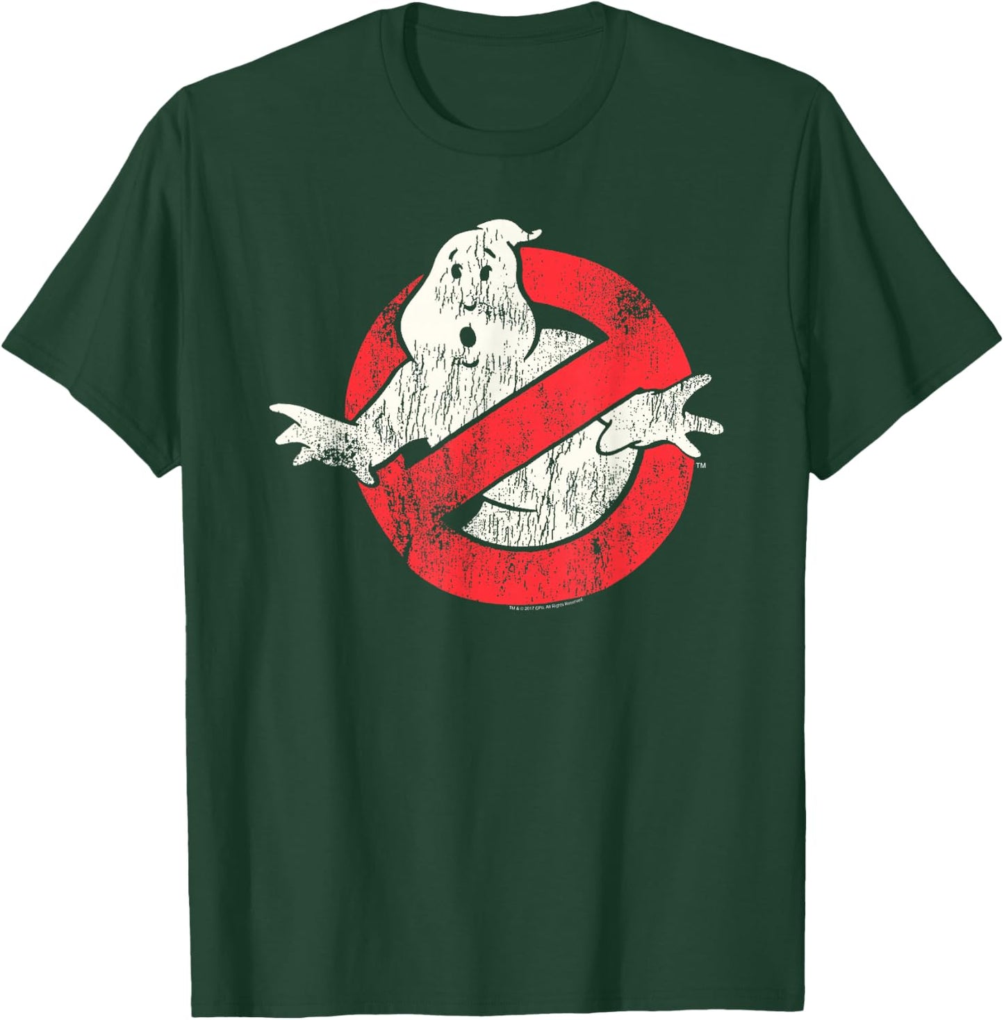 Ghostbusters Vintage Distressed No Ghost Logo Retro Movie T-Shirt - T-Shirt | Forest