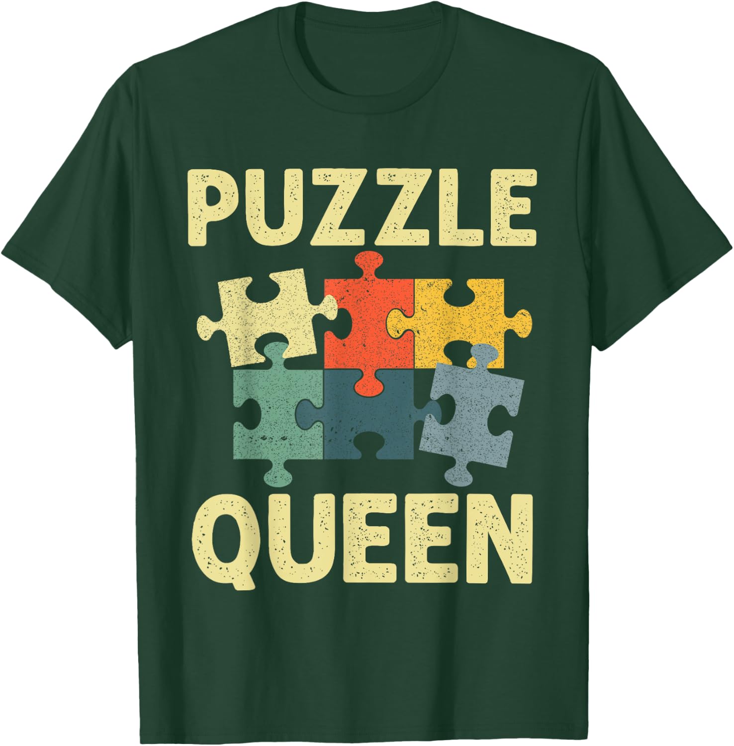 Cool Puzzle Design Girls Jigsaw Lover Puzzle Piece T-Shirt - T-Shirt | Forest