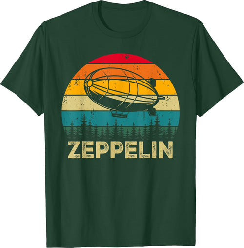 Vintage Retro Zeppelin 70s 80s Dirigible Airship Blimp