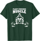 Plant Powered Muscle Vegan Power Bodybuilding Gym Slogan T-Shirt - T-Shirt | Forest