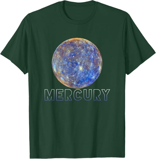 Mercury / Solar System Planet T-Shirt - T-Shirt | Forest