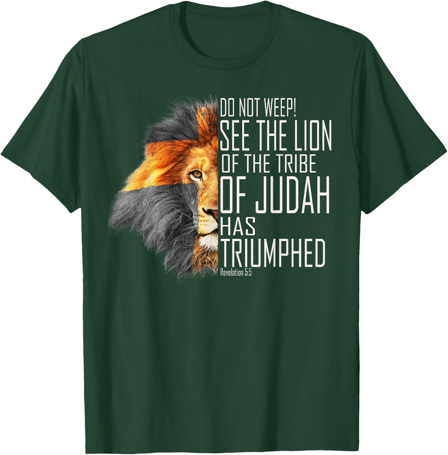 See The Lion of the Tribe of Judah has Triumphed Bible T-Shirt - T-Shirt | Forest
