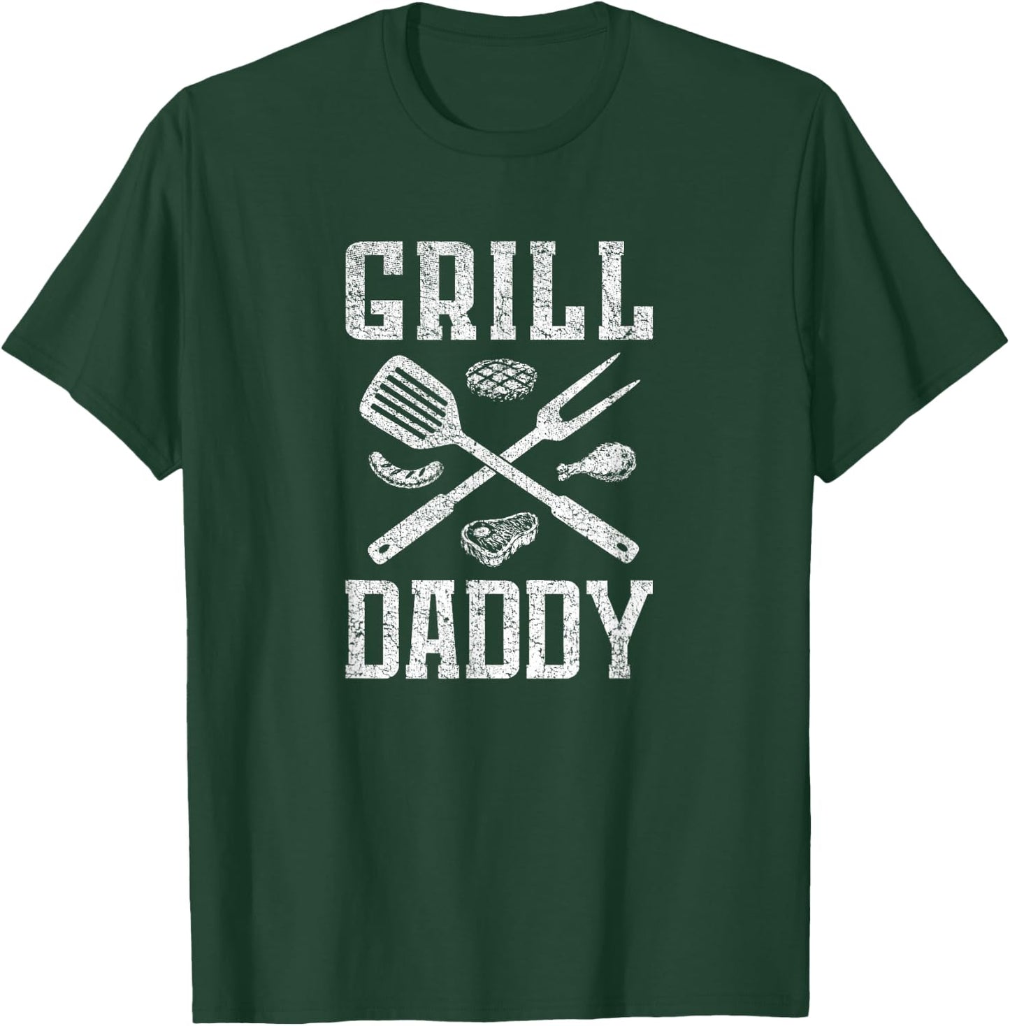 Grill Daddy BBQ Barbecue Lover T-Shirt - T-Shirt | Forest