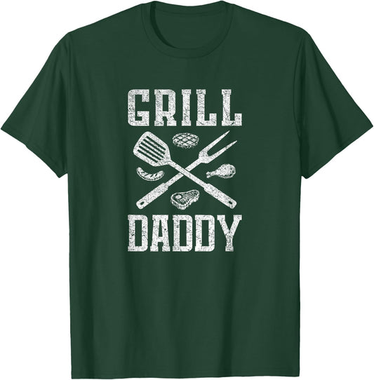 Grill Daddy BBQ Barbecue Lover T-Shirt - T-Shirt | Forest