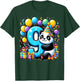 Panda 9th birthday for boy girl 9 years old ninth nine Panda T-Shirt - T-Shirt | Forest