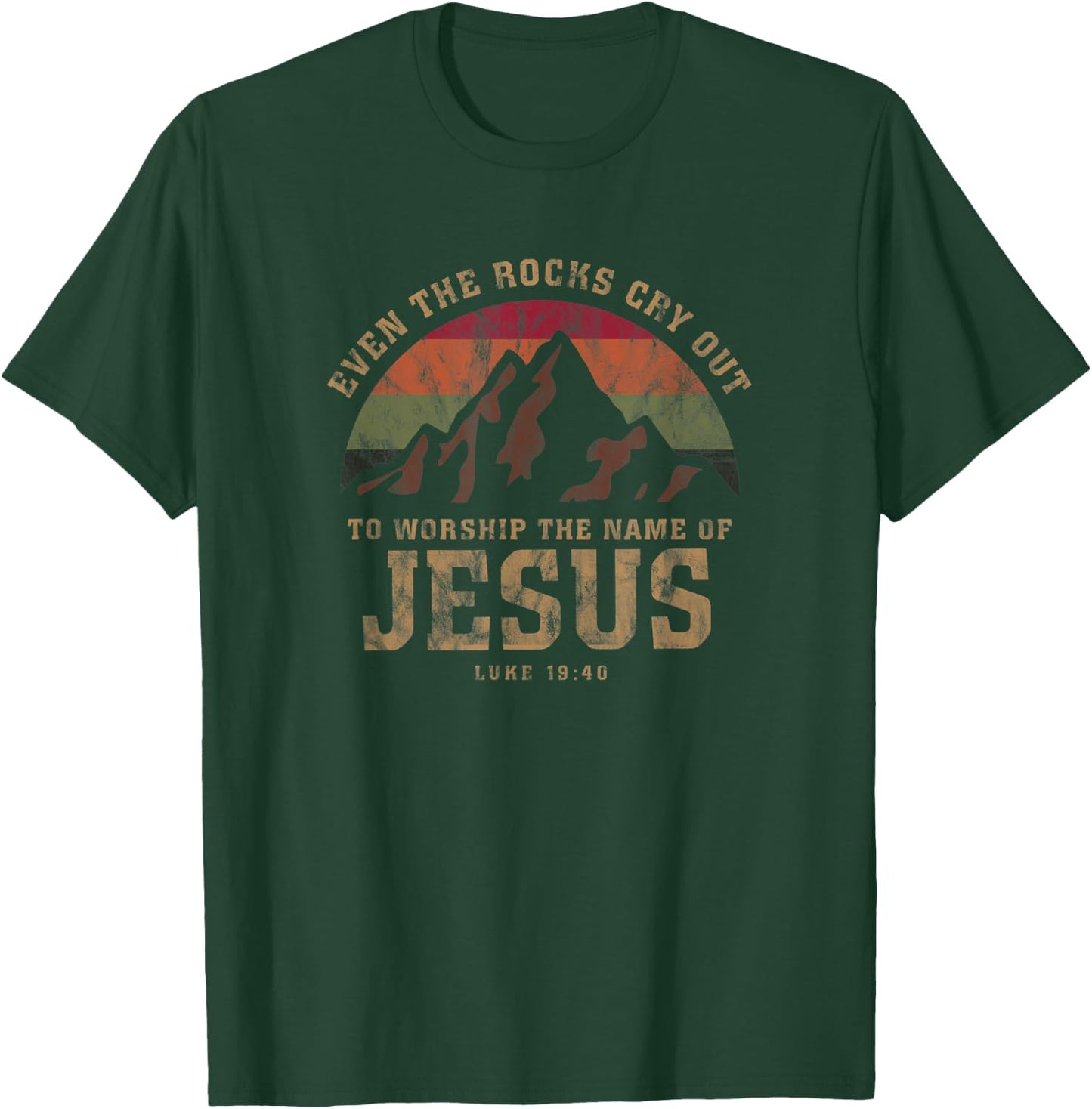 Outdoors Camping Bible Verse T-Shirt - T-Shirt | Forest