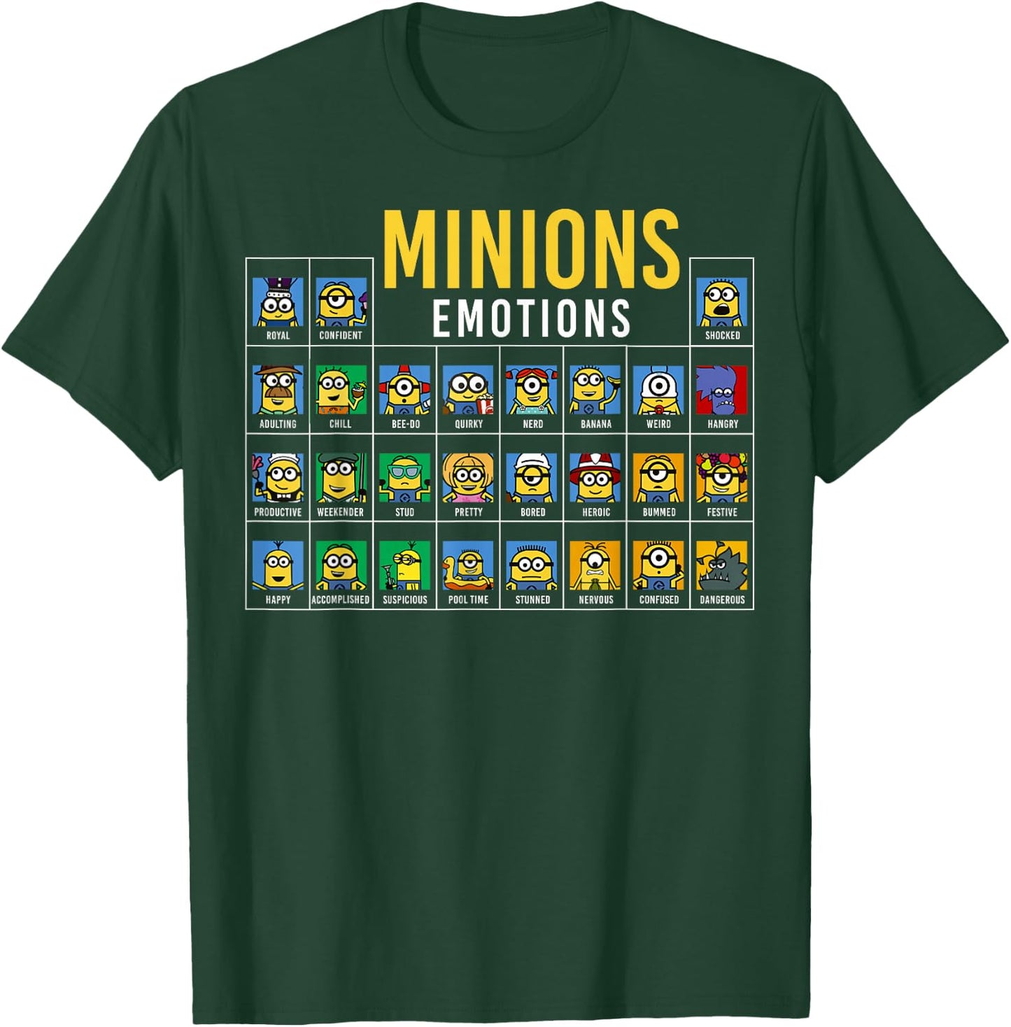 Despicable Me Minions Periodic Table Of Minions T-Shirt - T-Shirt | Forest