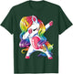 Dabbing Unicorn T shirt Girls Kids Women Rainbow Unicorns T-Shirt - T-Shirt | Forest