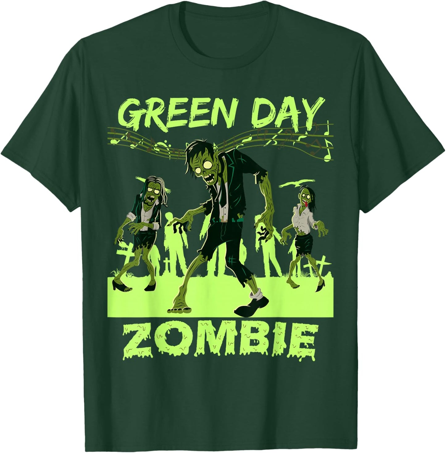 Funny Green Day Billie Joe Zombie T-Shirt - T-Shirt | Forest
