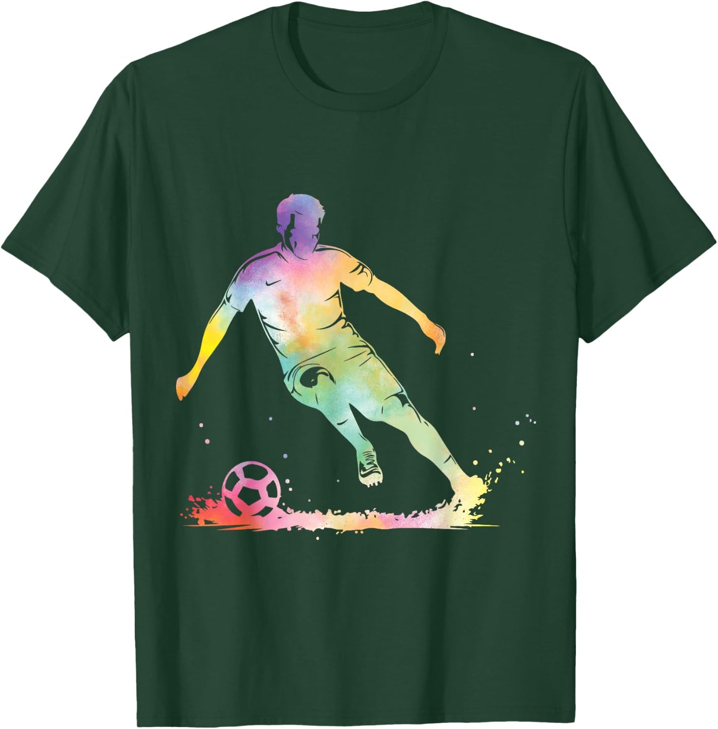 Soccer Player Boys Kids Men Youth Boy Soccer T-Shirt - T-Shirt | Forest