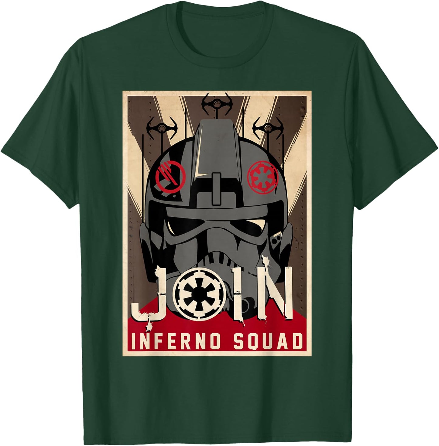 Star Wars Battlefront II Join Inferno Squad Poster T-Shirt - T-Shirt | Forest