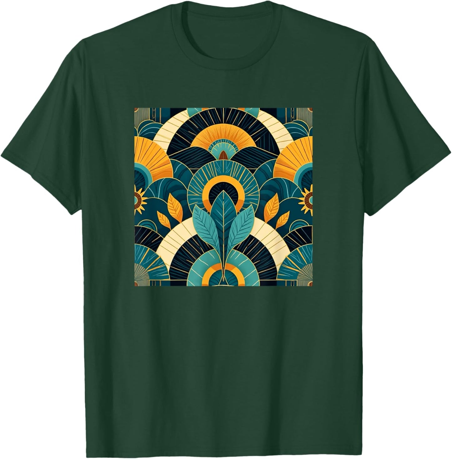 Colorful,vibrant,art deco,geometric art T-Shirt - T-Shirt | Forest