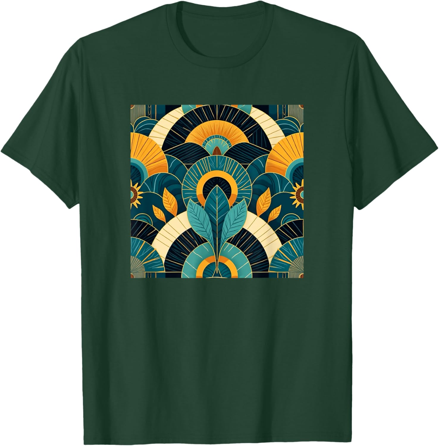 Colorful,vibrant,art deco,geometric art T-Shirt - T-Shirt | Forest