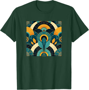 Colorful,vibrant,art deco,geometric art T-Shirt - T-Shirt | Forest