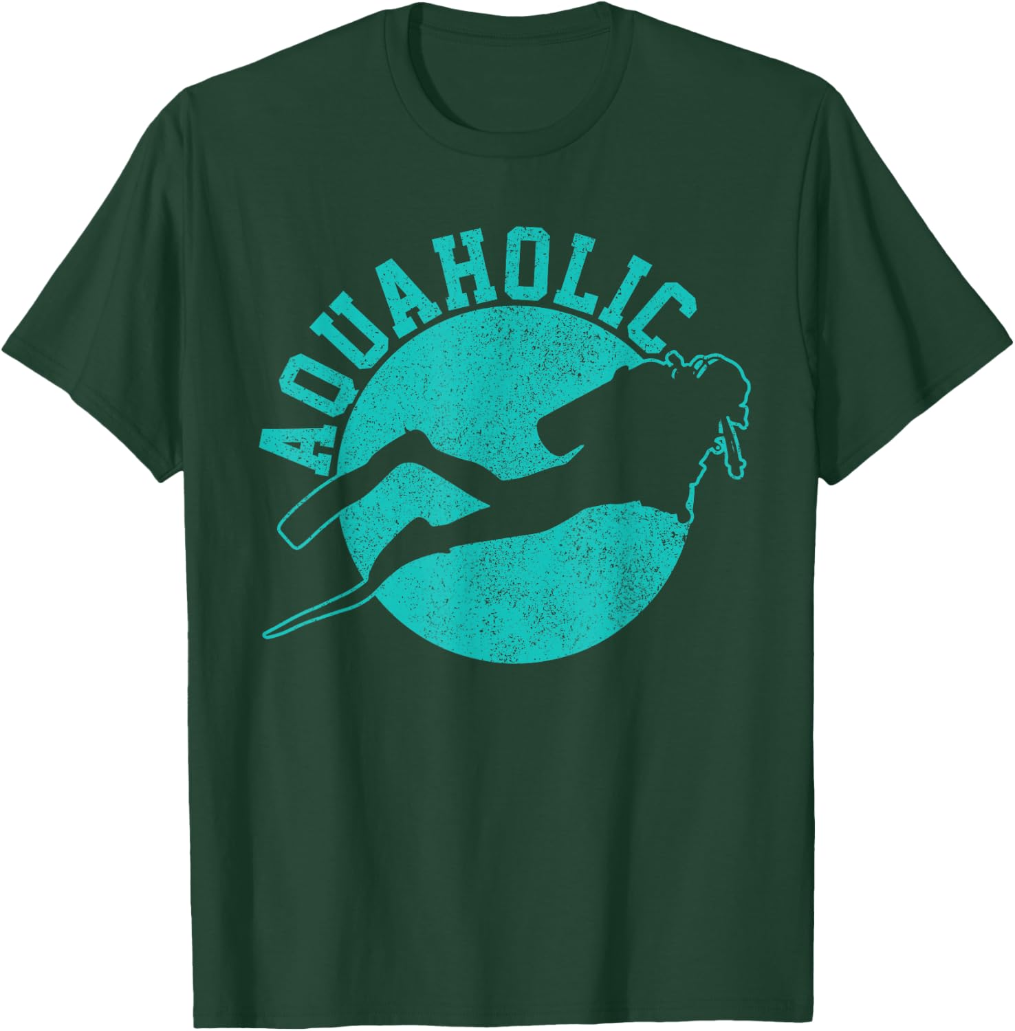 Scuba Diving Aquaholic Funny Scuba Diver Shirt Gift T-Shirt - T-Shirt | Forest