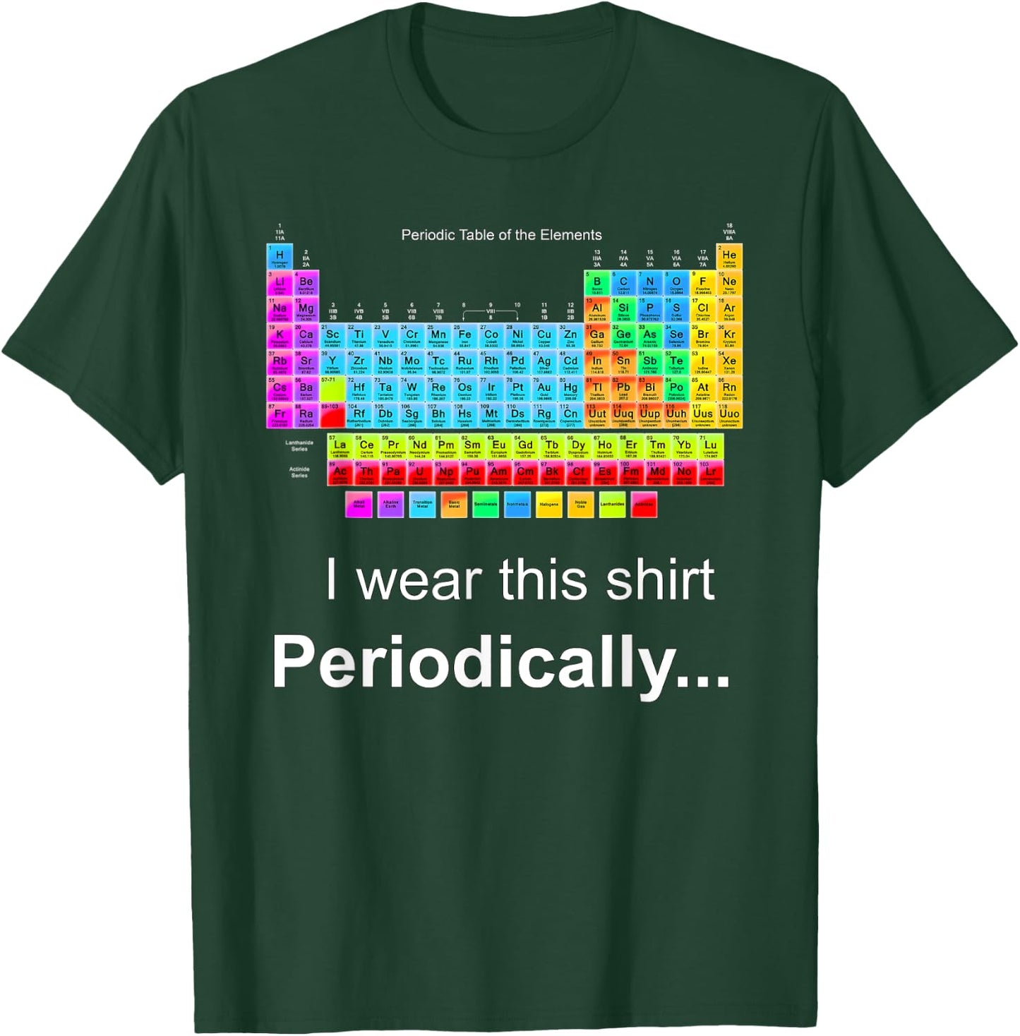 Wear this Periodically Periodic Table of Elements T-Shirt - T-Shirt | Forest