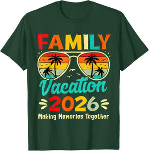 Family Vacation 2026 Beach Matching Summer Vacation 2026 T-Shirt - T-Shirt | Forest