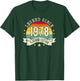 Born in 1978 Legend Platinum Edition Simple 1978 Birthday T-Shirt - T-Shirt | Forest