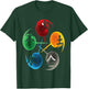The Five Elements Of Qigong, Tai Chi Design. T-Shirt - T-Shirt | Forest