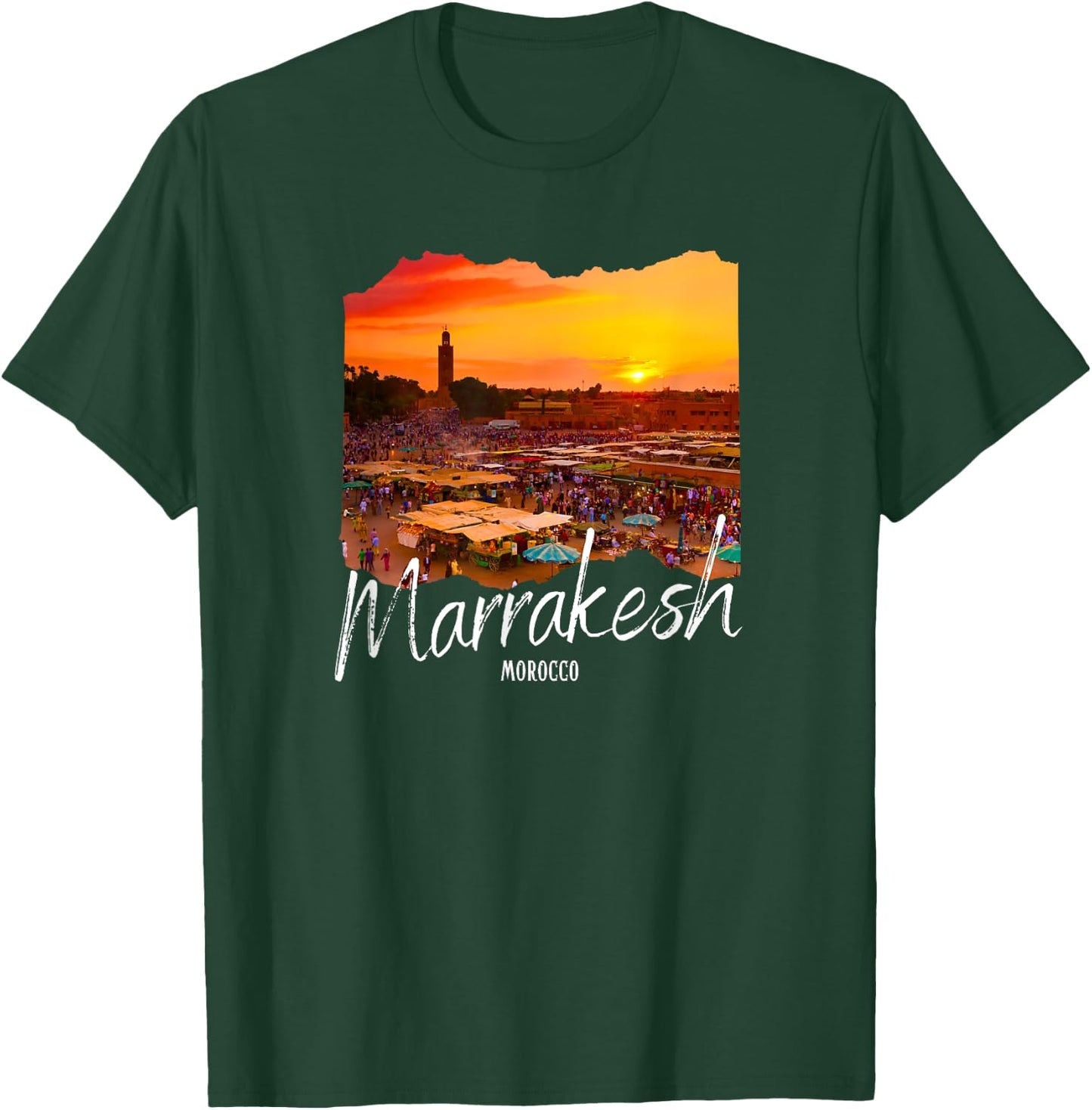 Morocco Marrakesh Souvenir / Marrakesh T-Shirt - T-Shirt | Forest