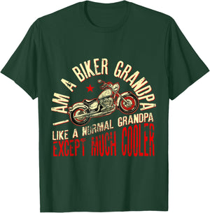 I Am A Biker Grandpa Funny Quote for Grandpa Motorbikes T-Shirt - T-Shirt | Forest