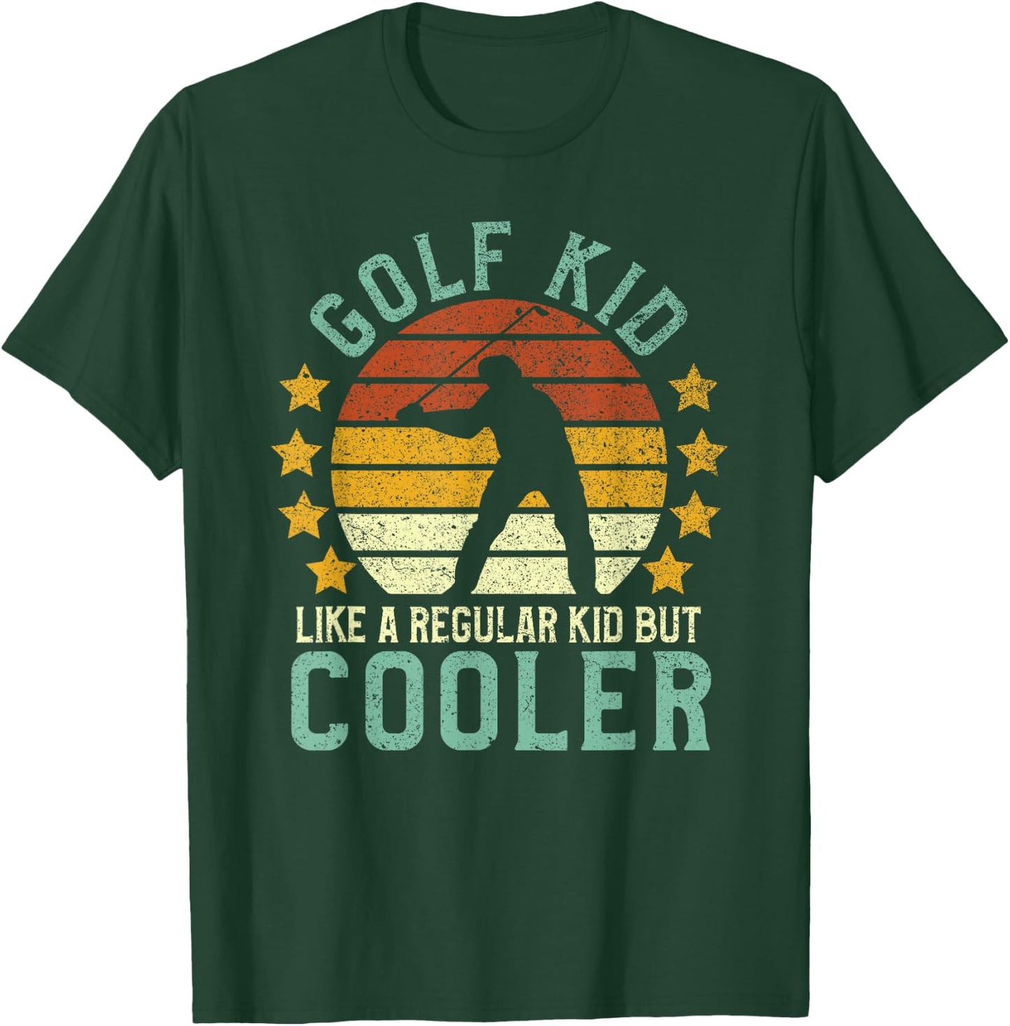 Golf Kids | Funny Young Golfer & Golfing Lover Gift T-Shirt - T-Shirt | Forest