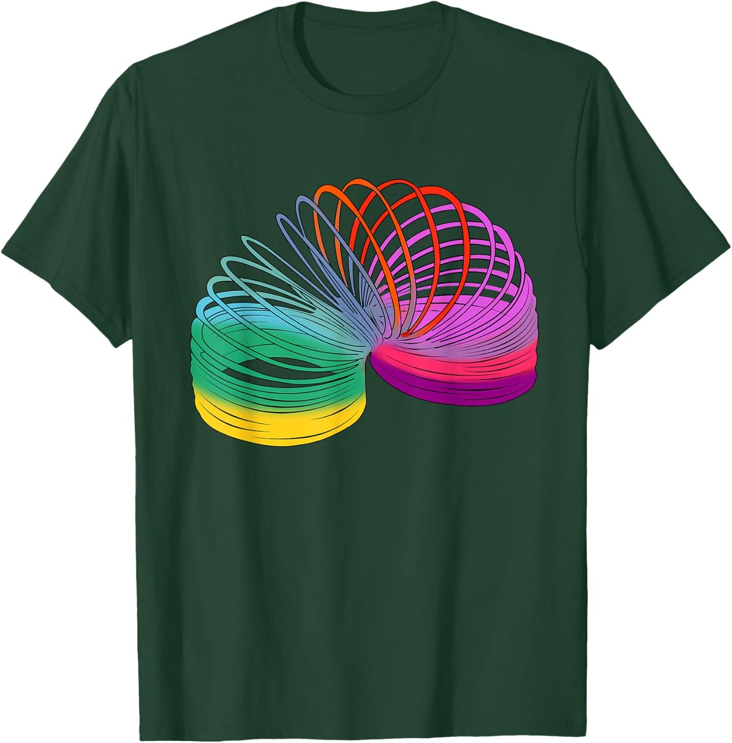 Slinky Retro 90s Toy Fashion Outfit Costume Attire 90s T-Shirt - T-Shirt | Forest