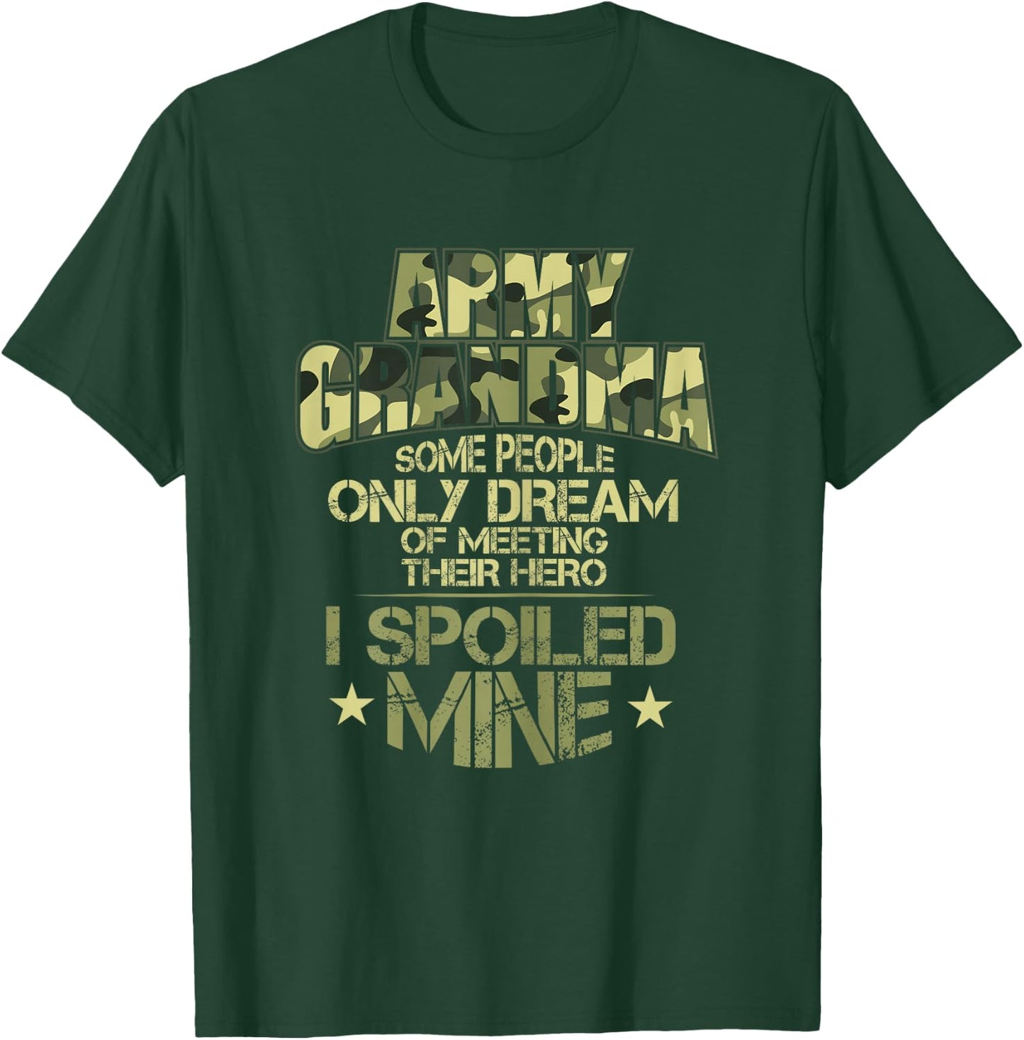 Army Grandma T Shirt For A Proud Military Grandma T-Shirt - T-Shirt | Forest