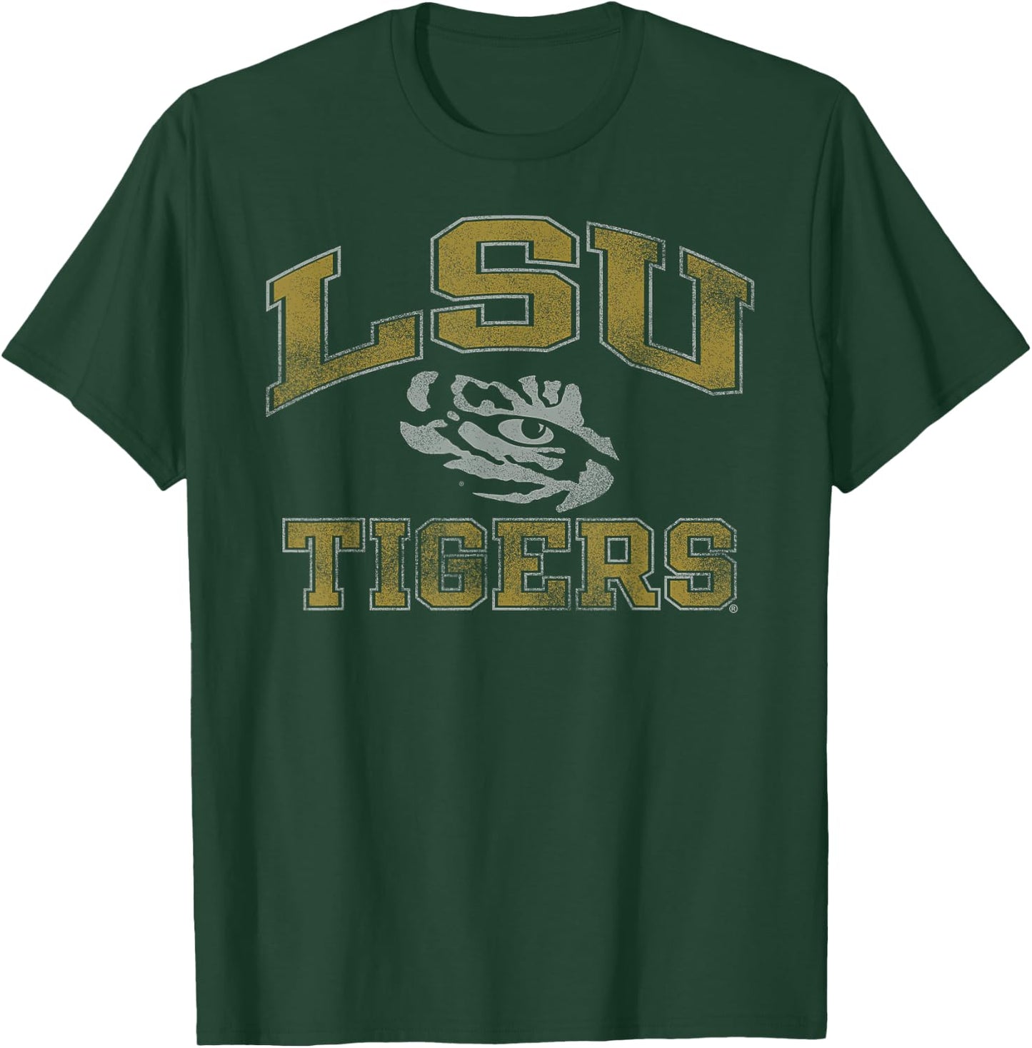 LSU Tigers Vintage Worn Purple Officially Licensed T-Shirt - T-Shirt | Forest