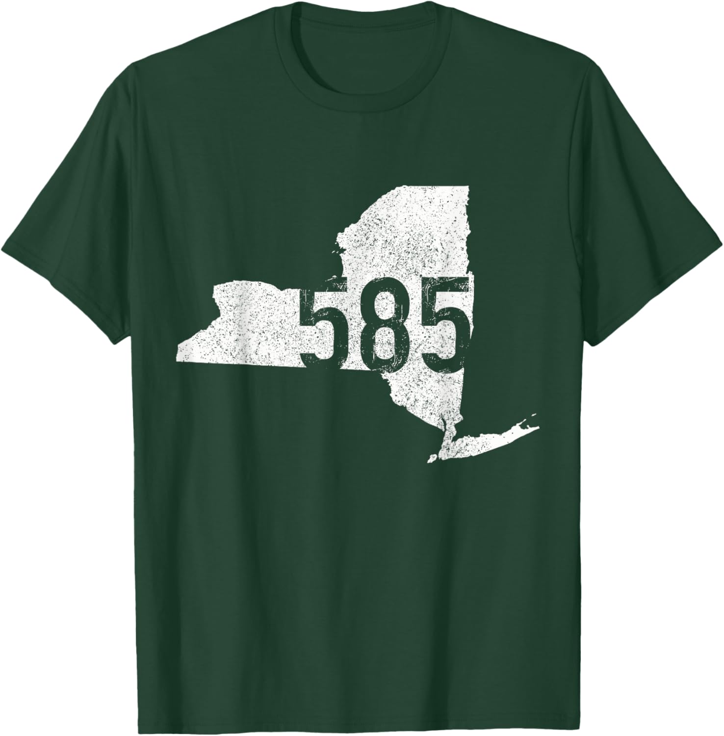 585 Area Code Rochester Livingston New York NY Pride T-Shirt - T-Shirt | Forest