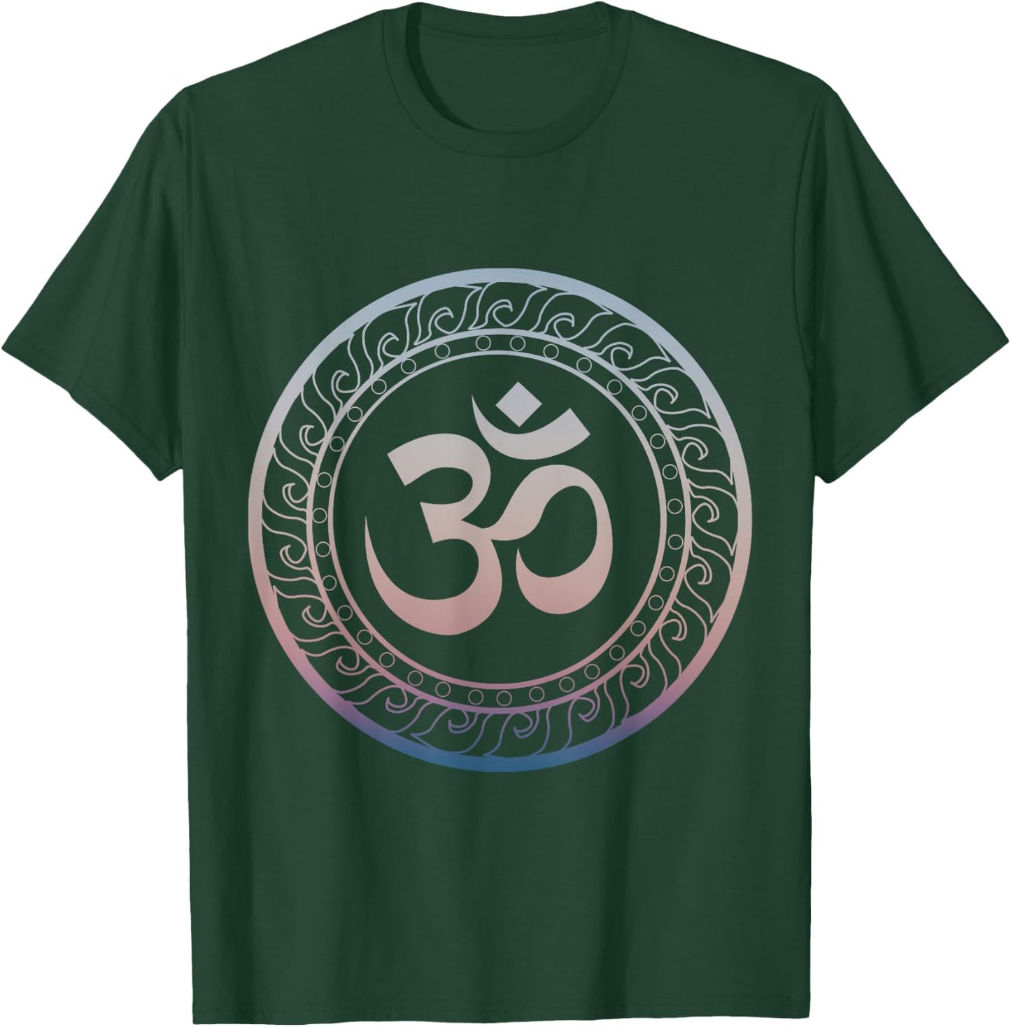 Om Ohm Aum Symbol Spiritual Yoga T-Shirt - T-Shirt | Forest