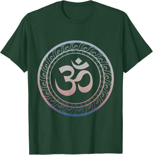 Om Ohm Aum Symbol Spiritual Yoga T-Shirt - T-Shirt | Forest