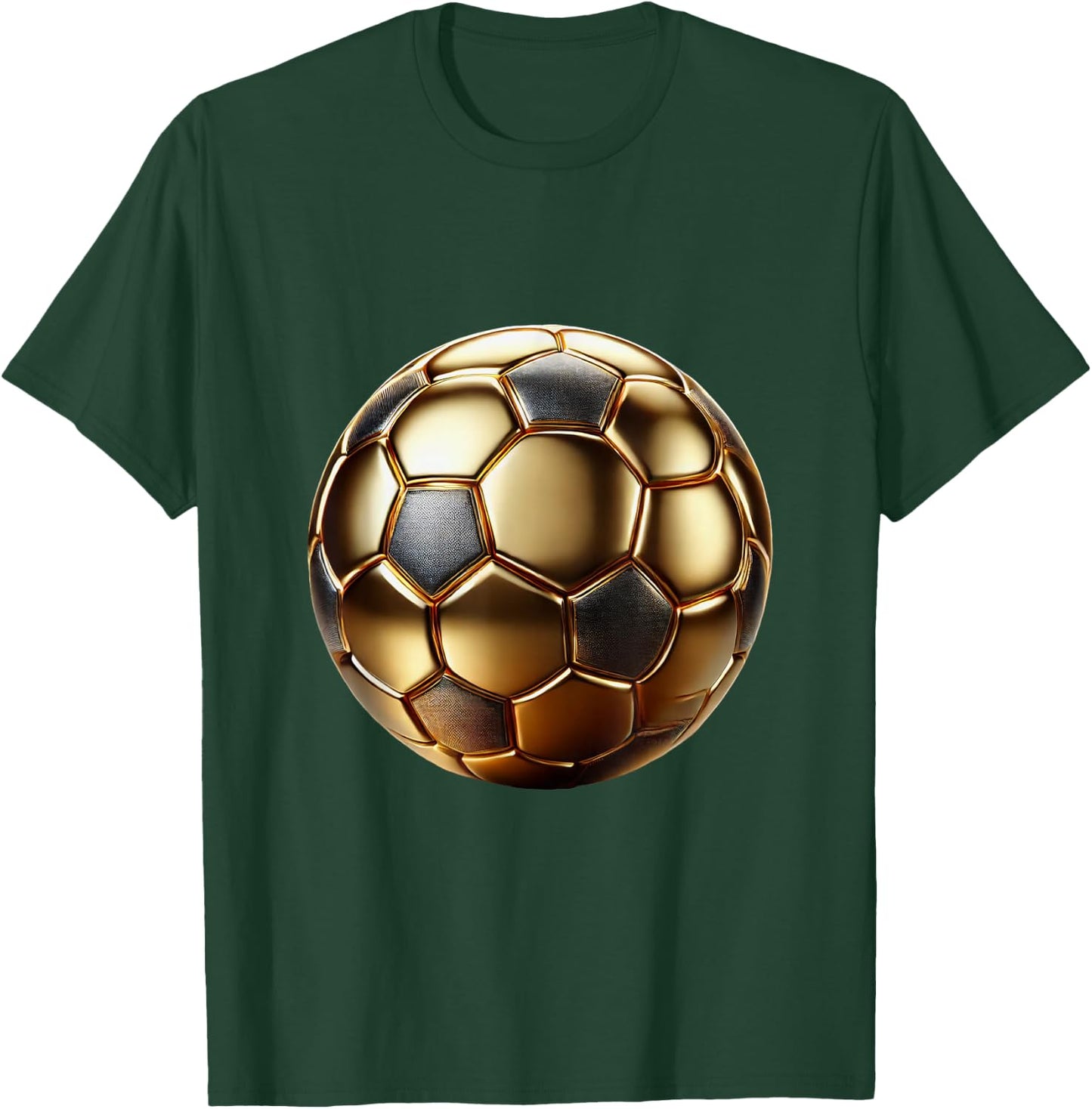 Golden Soccer Ball T-Shirt - T-Shirt | Forest