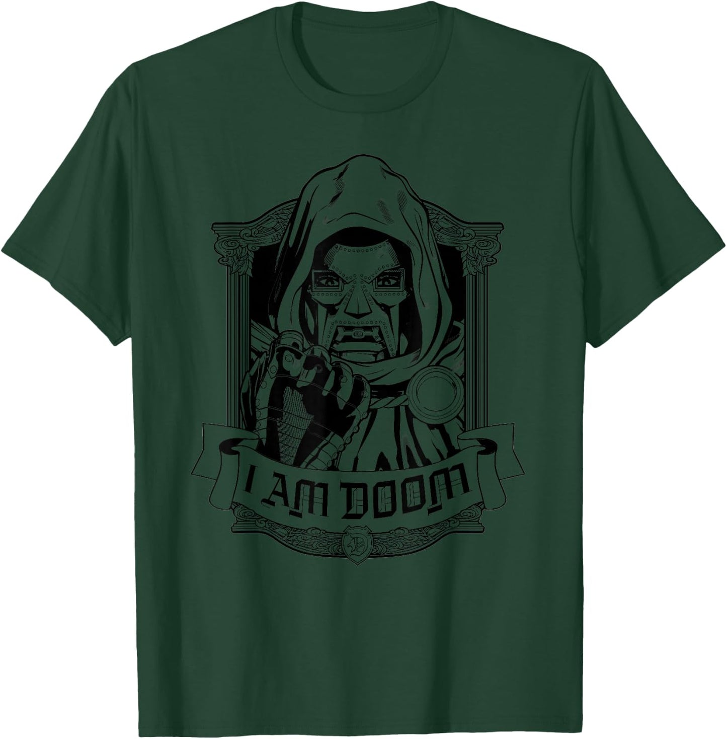 Marvel Super Villains Doctor Doom Portrait I Am Doom T-Shirt - T-Shirt | Forest